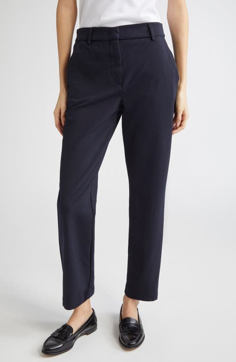 Cotton Blend Slim Fit Pants