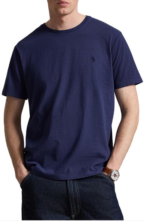 Standard Fit Cotton & Linen T-Shirt