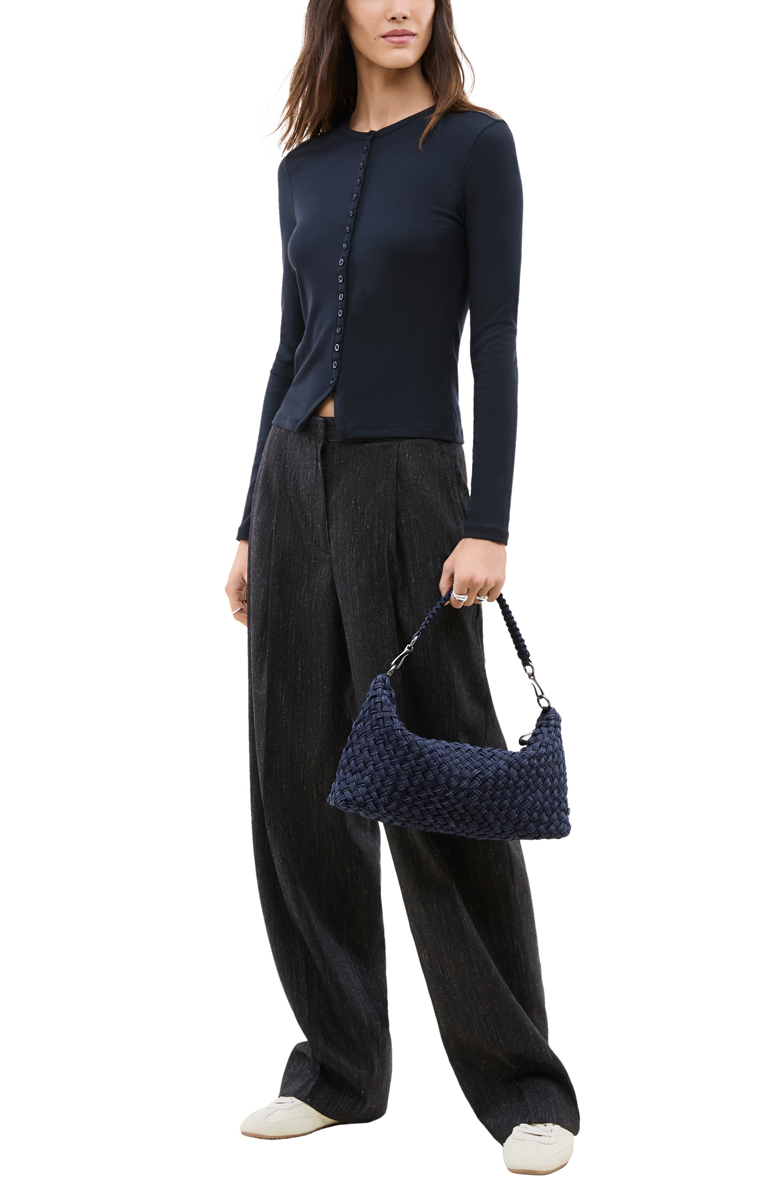 NAGHEDI Small Porto Half Moon Shoulder Bag, Alternate, color, 