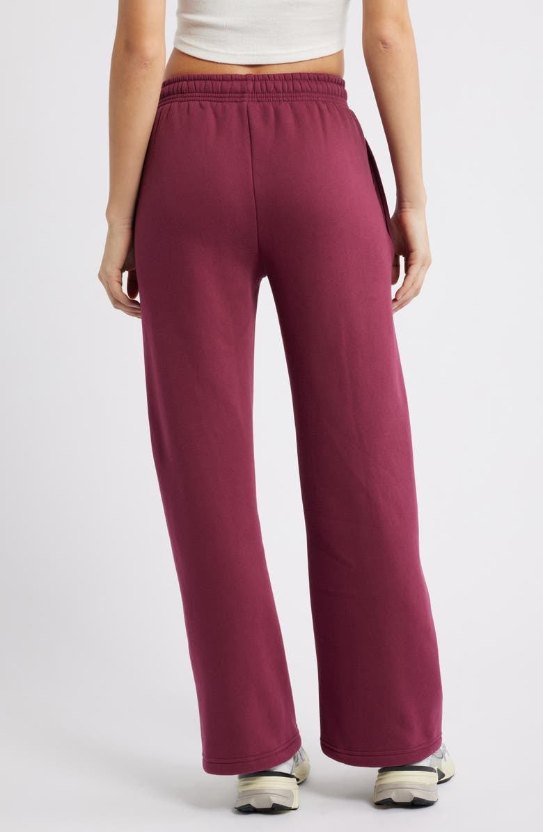 Princess Polly Logo Drawstring Sweatpants, Alternate, color, Burgundy