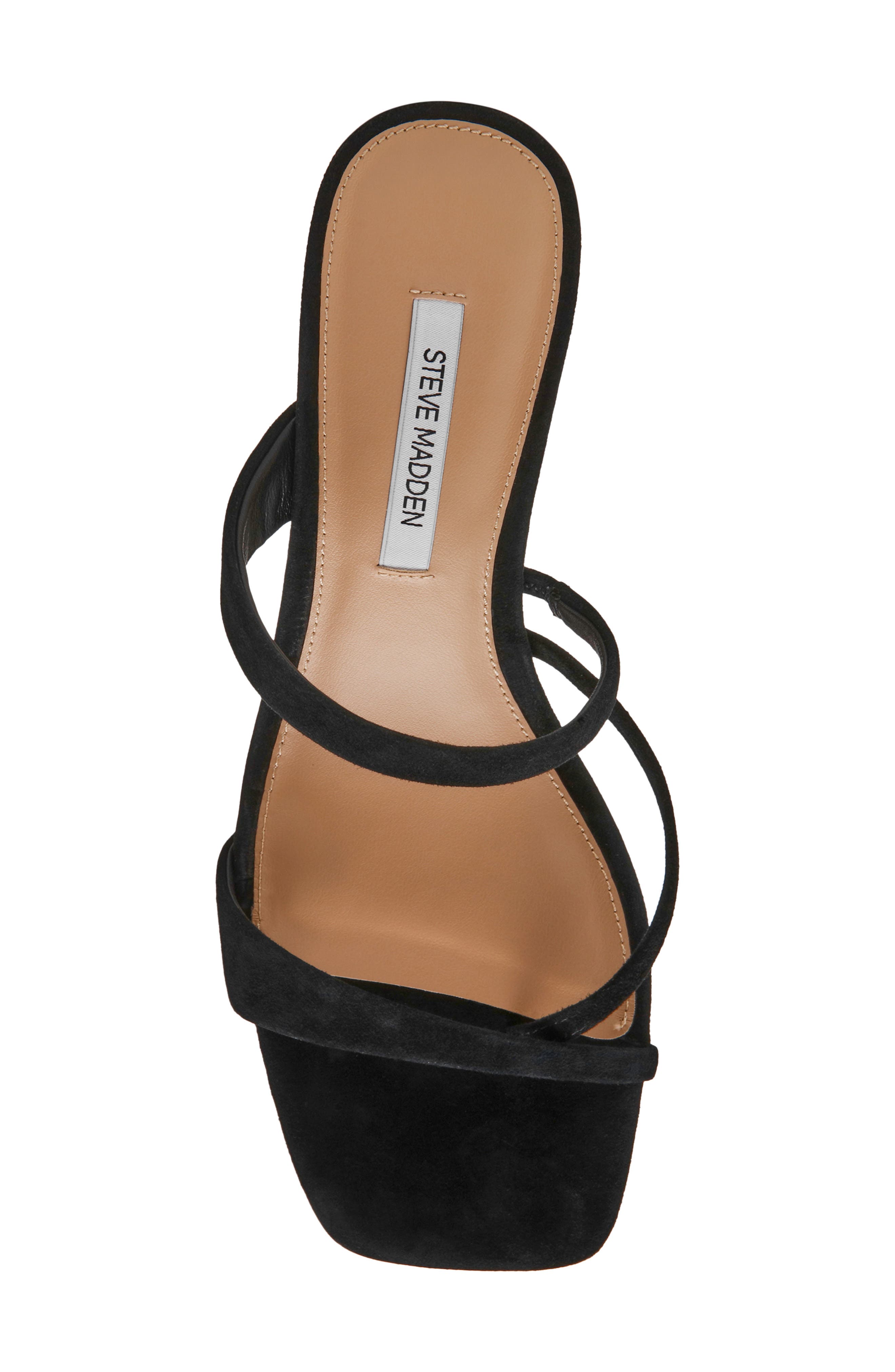 Steve Madden Ajay Strappy Sandal, Alternate, color, Black Suede