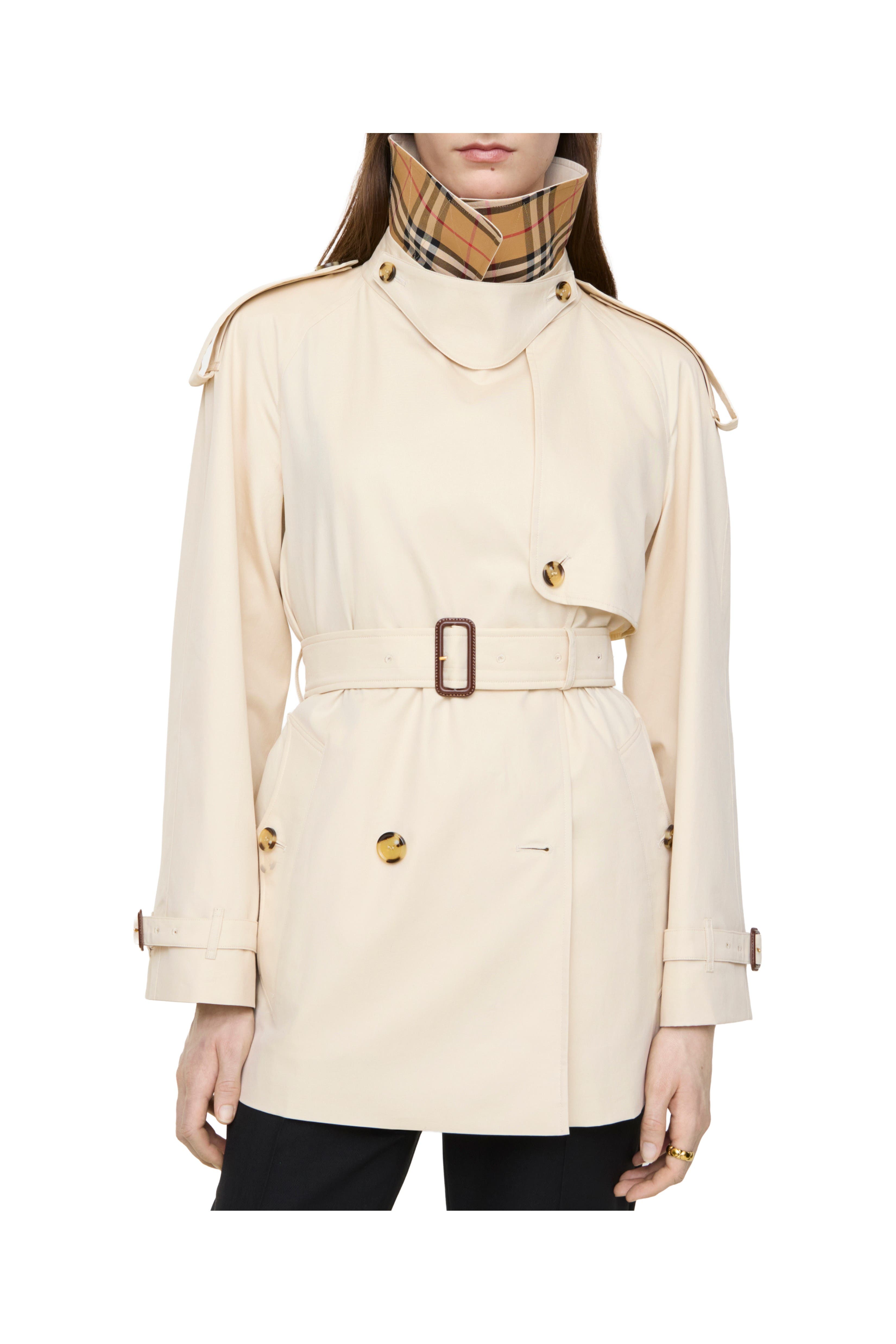 Short Tropical Gabardine Fitzrovia Trench Coat (Women) | Nordstrom
