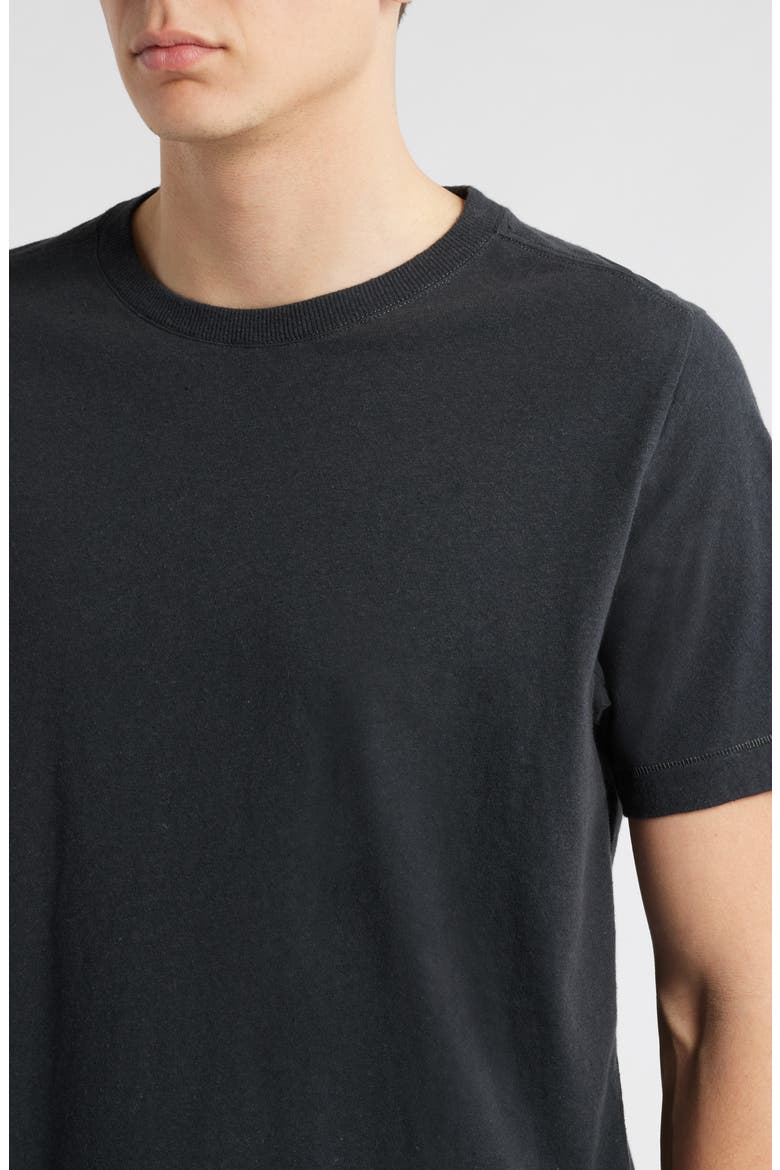 Organic Cotton & Hemp T-Shirt, Alternate, color, CHARCOAL