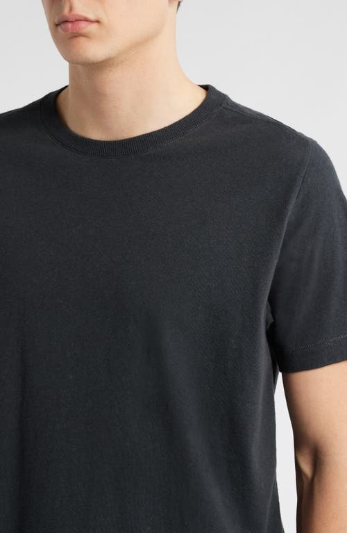 Shop Merz B Schwanen Organic Cotton & Hemp T-shirt In Charcoal