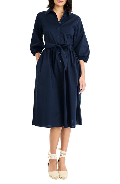 Long Sleeve Midi Shirtdress