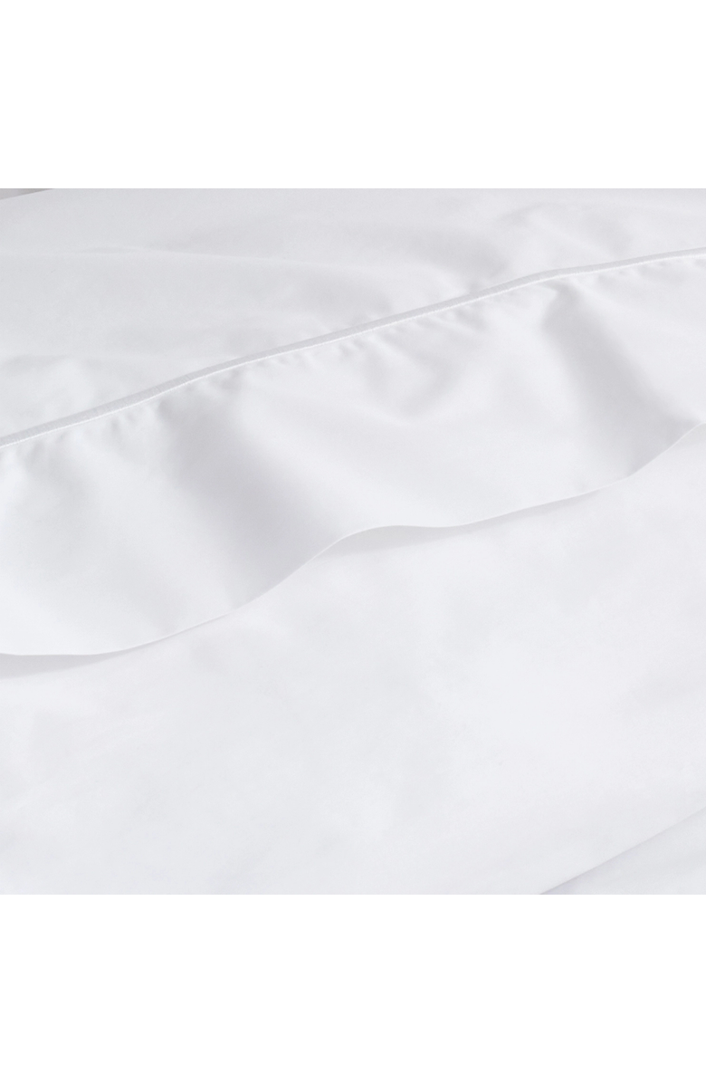 Ela Lane USA Classic Percale Embroidered Sheet Set, Alternate, color, White