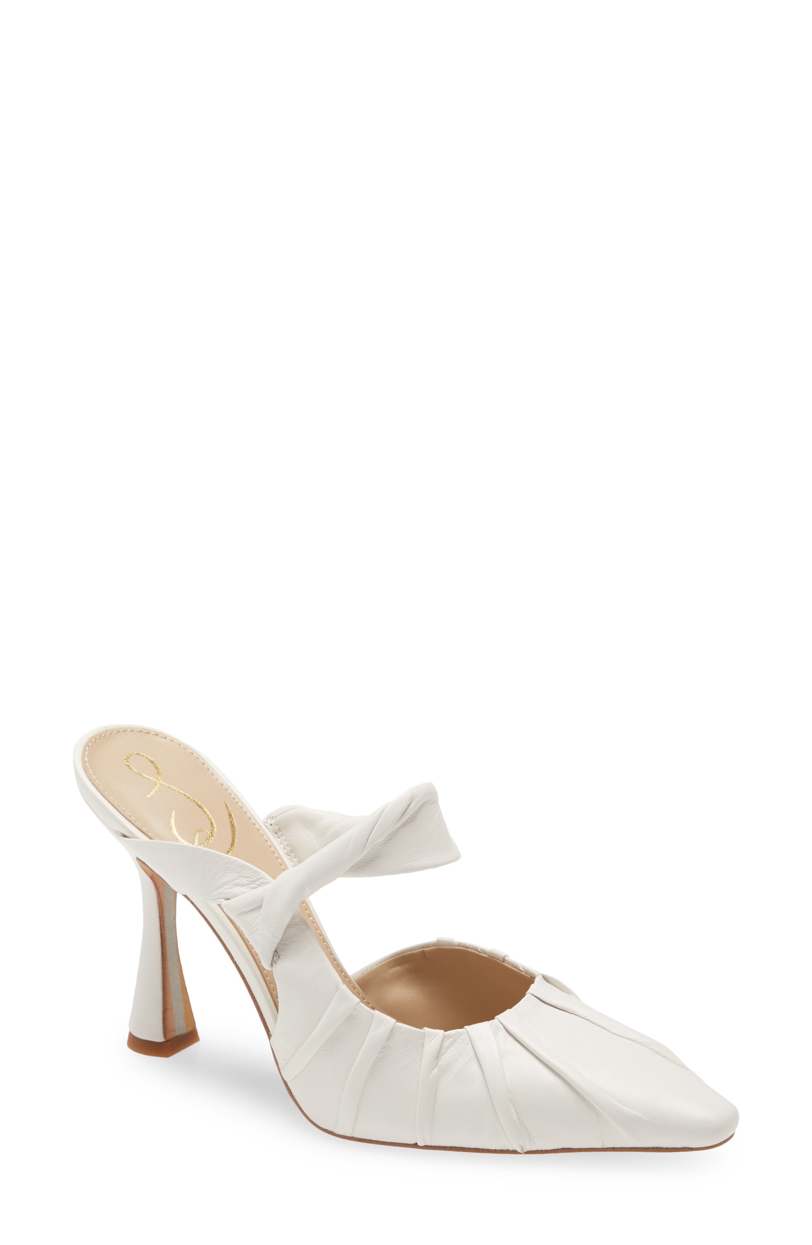 Tillary Pointed Toe Mule, Main, color, BRIGHT WHITE