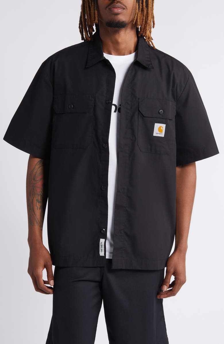 Carhartt Work In Progress Craft Short Sleeve Button-Up Shirt, Main, color, 