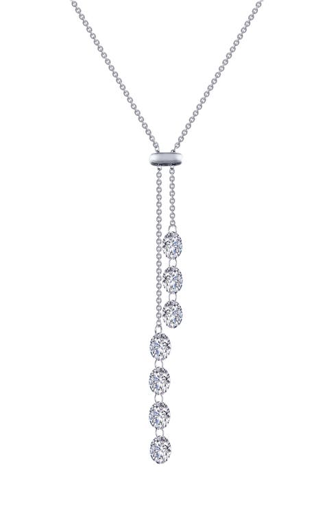 7 Symbols of Joy Simulated Diamond Y-Necklace