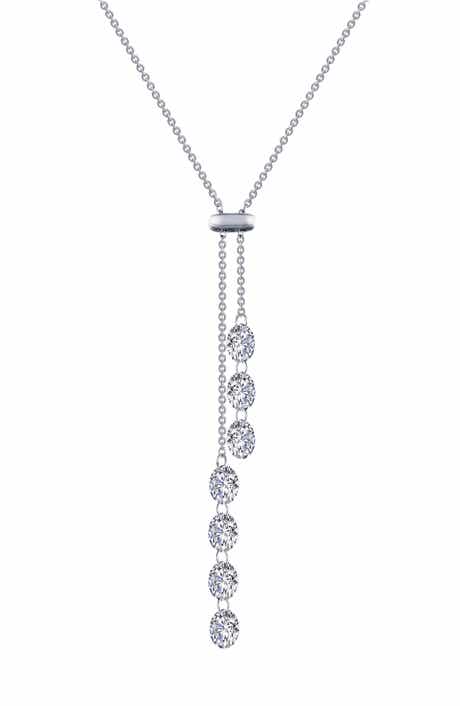 7 Symbols of Joy Simulated Diamond Y-Necklace