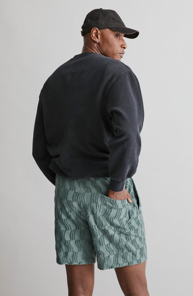 Madewell Everywear Jacquard Terry Shorts, Alternate, color, 