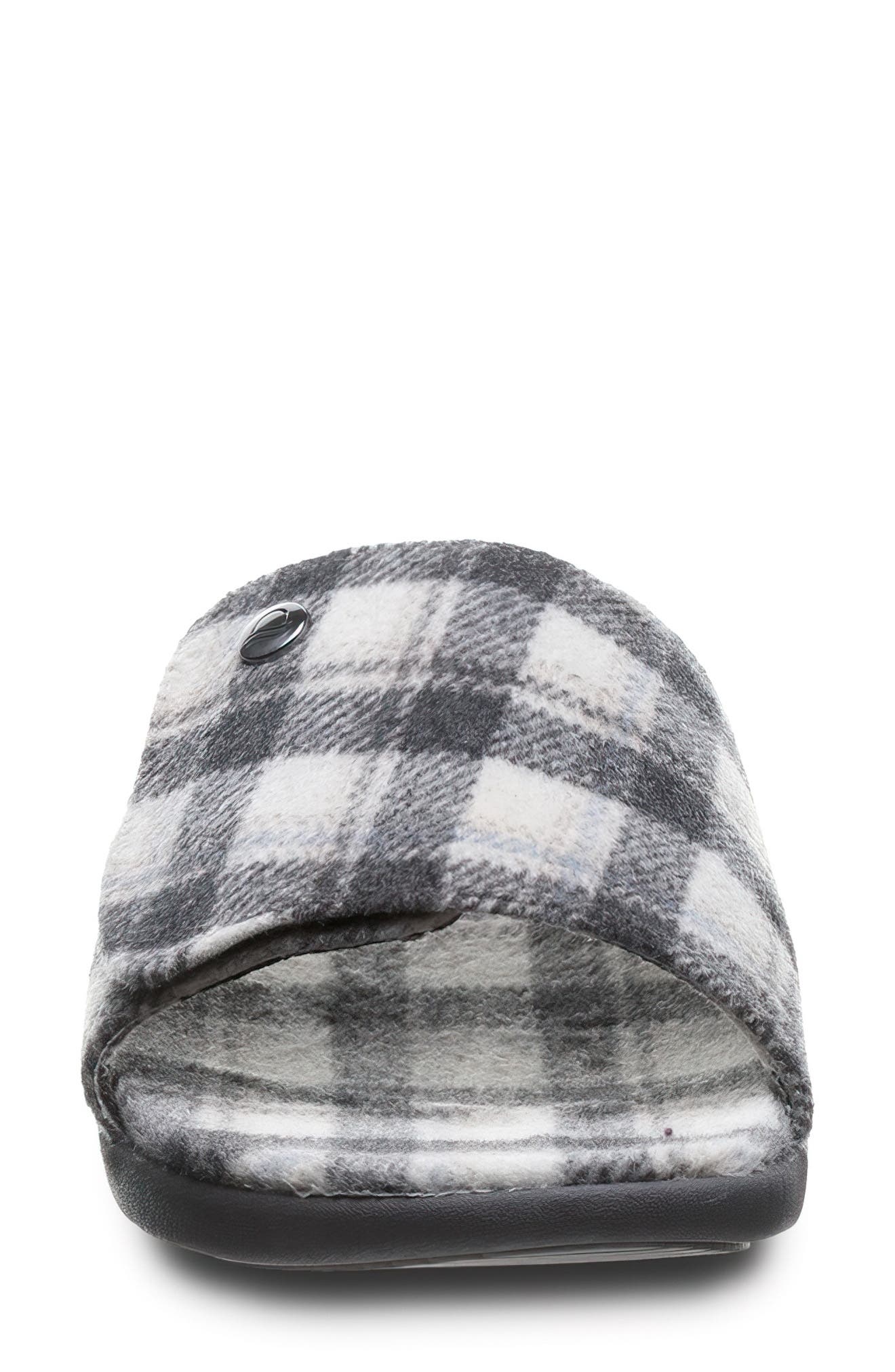 STROLE Den Tartan Wool Slide Sandal, Alternate, color, 