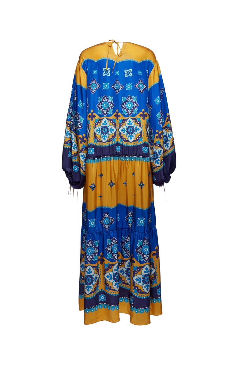 La DoubleJ Vesta Dress Placée Tiles Degrade Blue, Alternate, color, 