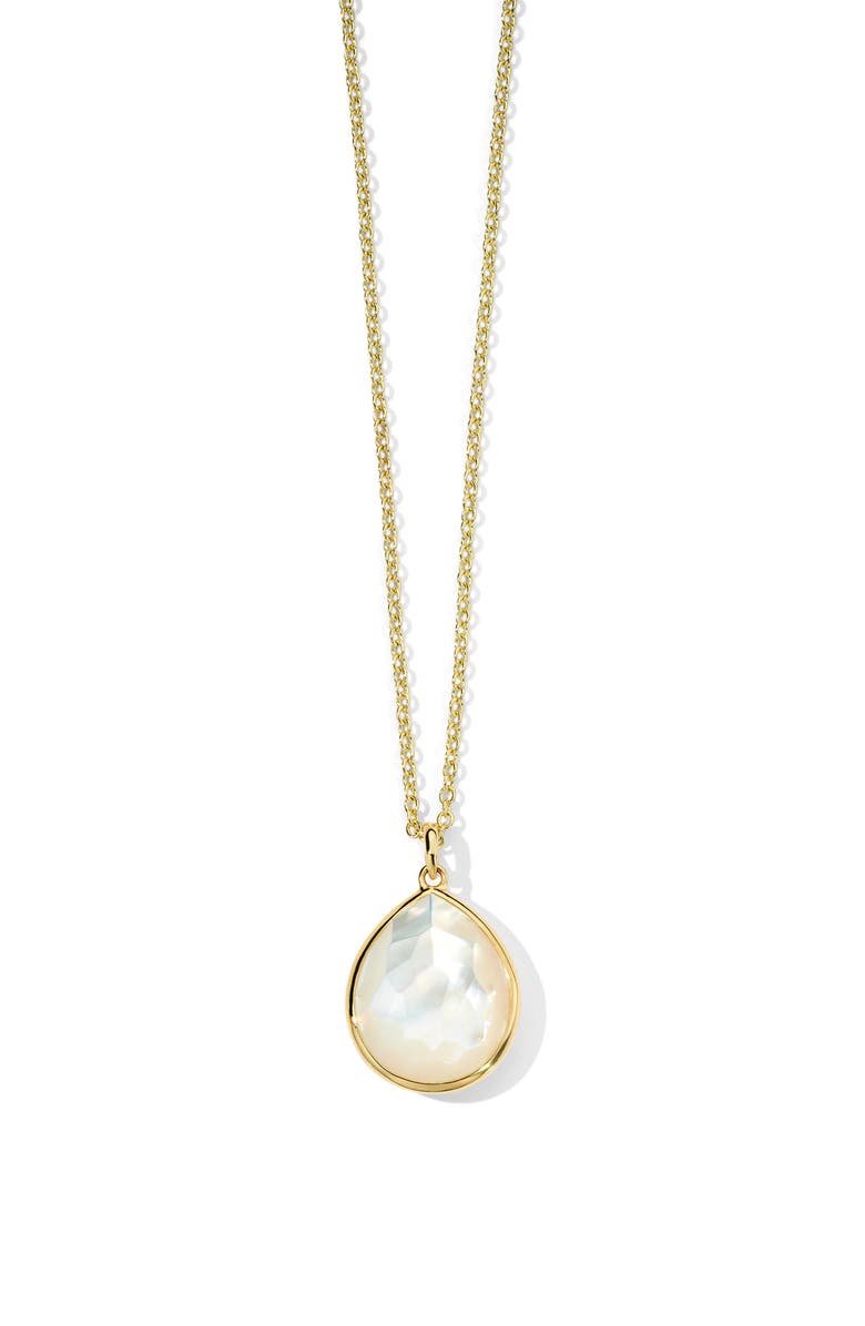 Ippolita Rock Candy Teardrop Pendant Necklace, Main, color, Gold