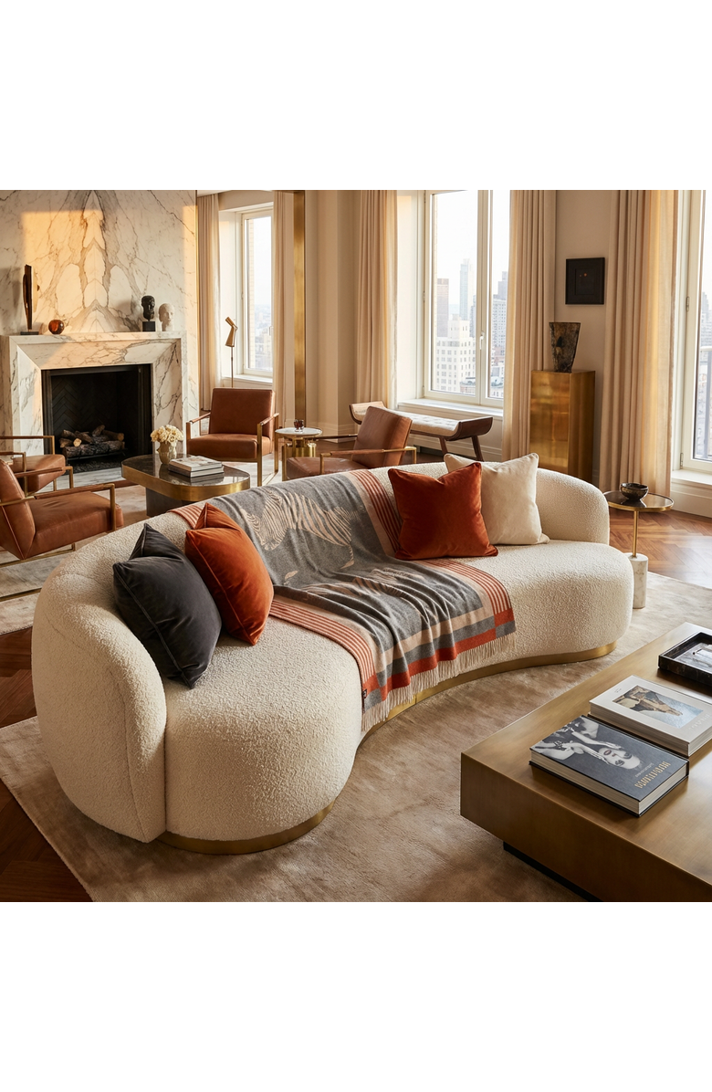 Prince of Scots Savanna Equestrian Reversible Throw - 56" x 72", Alternate, color, Grey