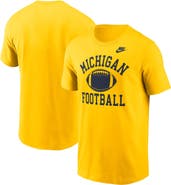 Nike Men's Nike Maize Michigan Wolverines Legacy Football Icon T-Shirt