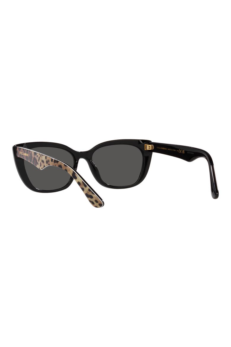 49mm Small Cat Eye Sunglasses, Alternate, color, DARK GREY