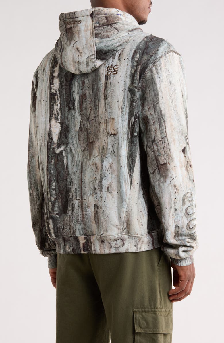 RC Outdoor Supply Treebark Camo Stack Logo Hoodie, Alternate, color, Tree Bark