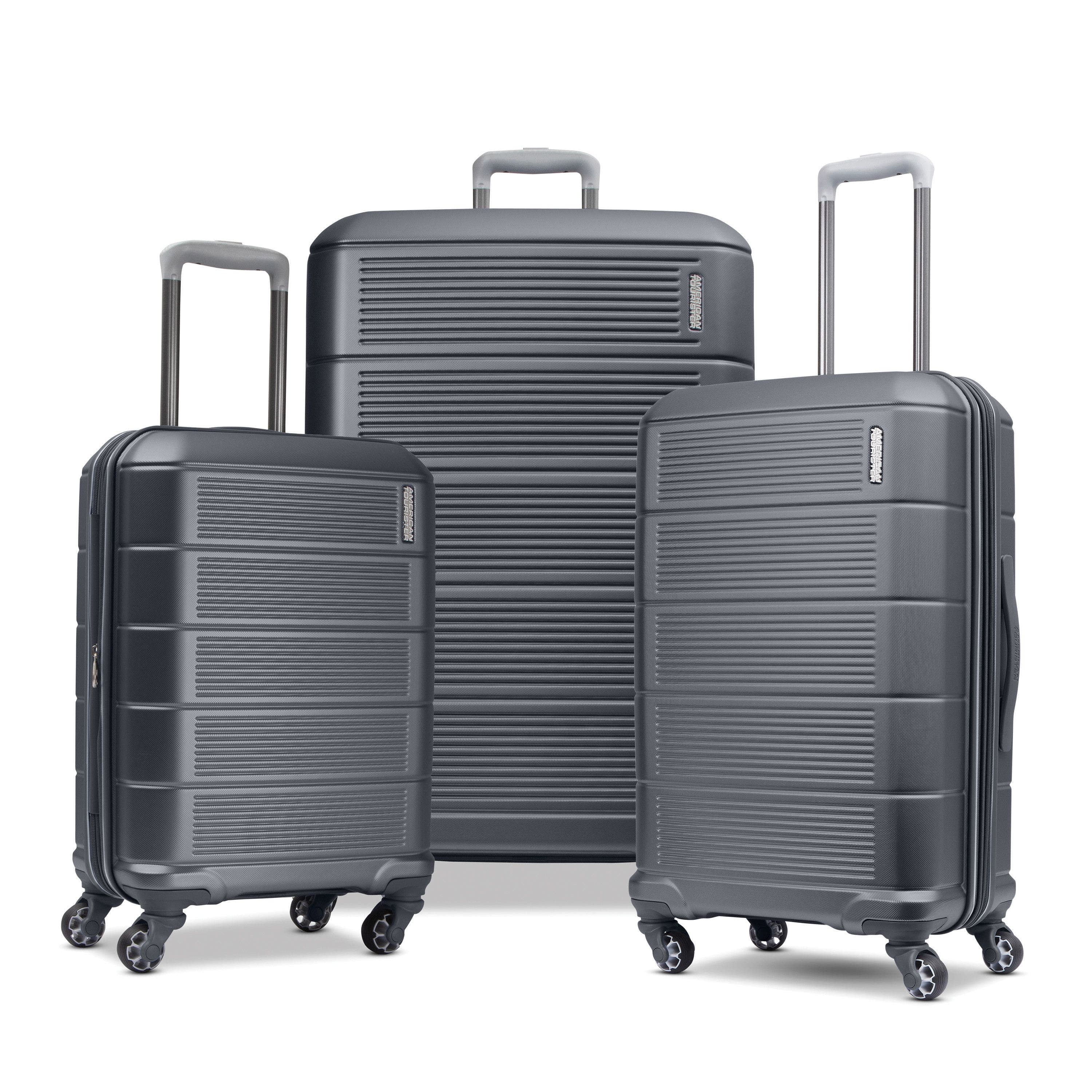 AMERICAN TOURISTER Stratum 2.0 Hardside 3-Piece Spinner Set, Main, color, Charcoal