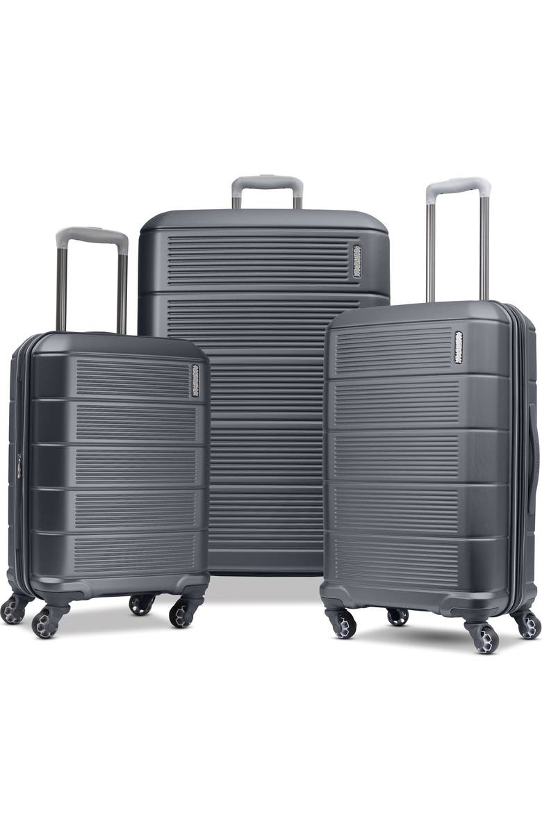 AMERICAN TOURISTER Stratum 2.0 Hardside 3-Piece Spinner Set, Main, color, Charcoal