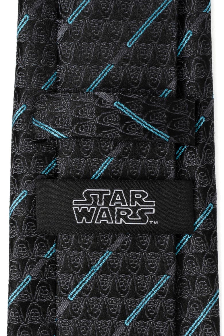 Star Wars™ Obi-Wan Kenobi Lightsaber & Darth Vader Silk Tie, Alternate, color, BLACK