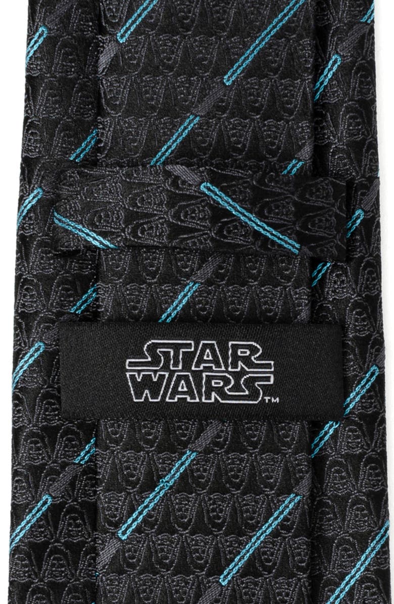 Cufflinks, Inc. Star Wars<sup>™</sup> Obi-Wan Kenobi Lightsaber & Darth Vader Silk Tie, Alternate, color, Black