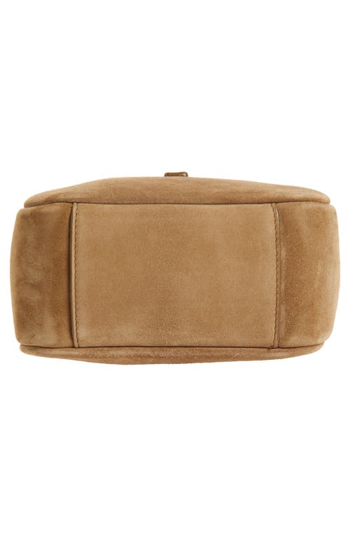 Saint Laurent Mini Le 5 À 7 Suede Shoulder Bag
