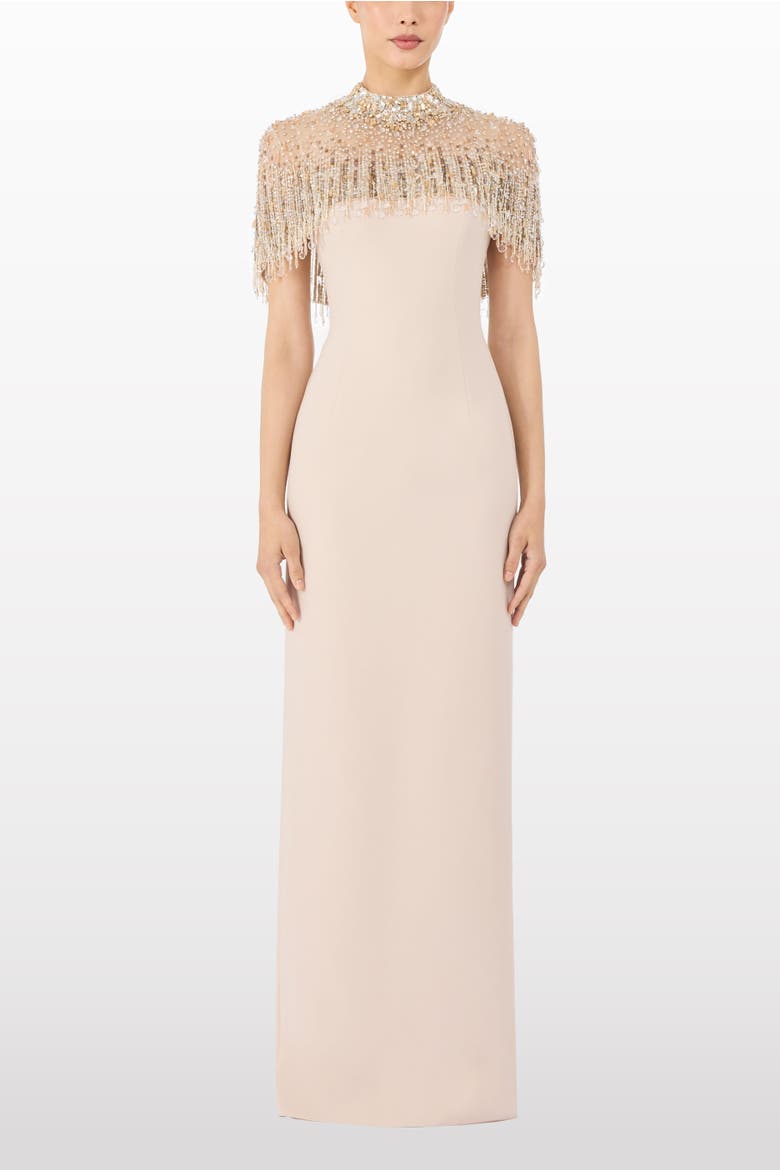 Livia Beaded-Embellishment Maxi Dress, Alternate, color, Moonstone