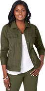 Jessica London Classic Cotton Denim Jacket