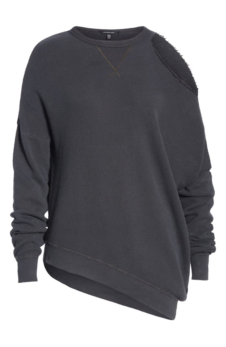 R13 Distorted Sweatshirt, Alternate, color,