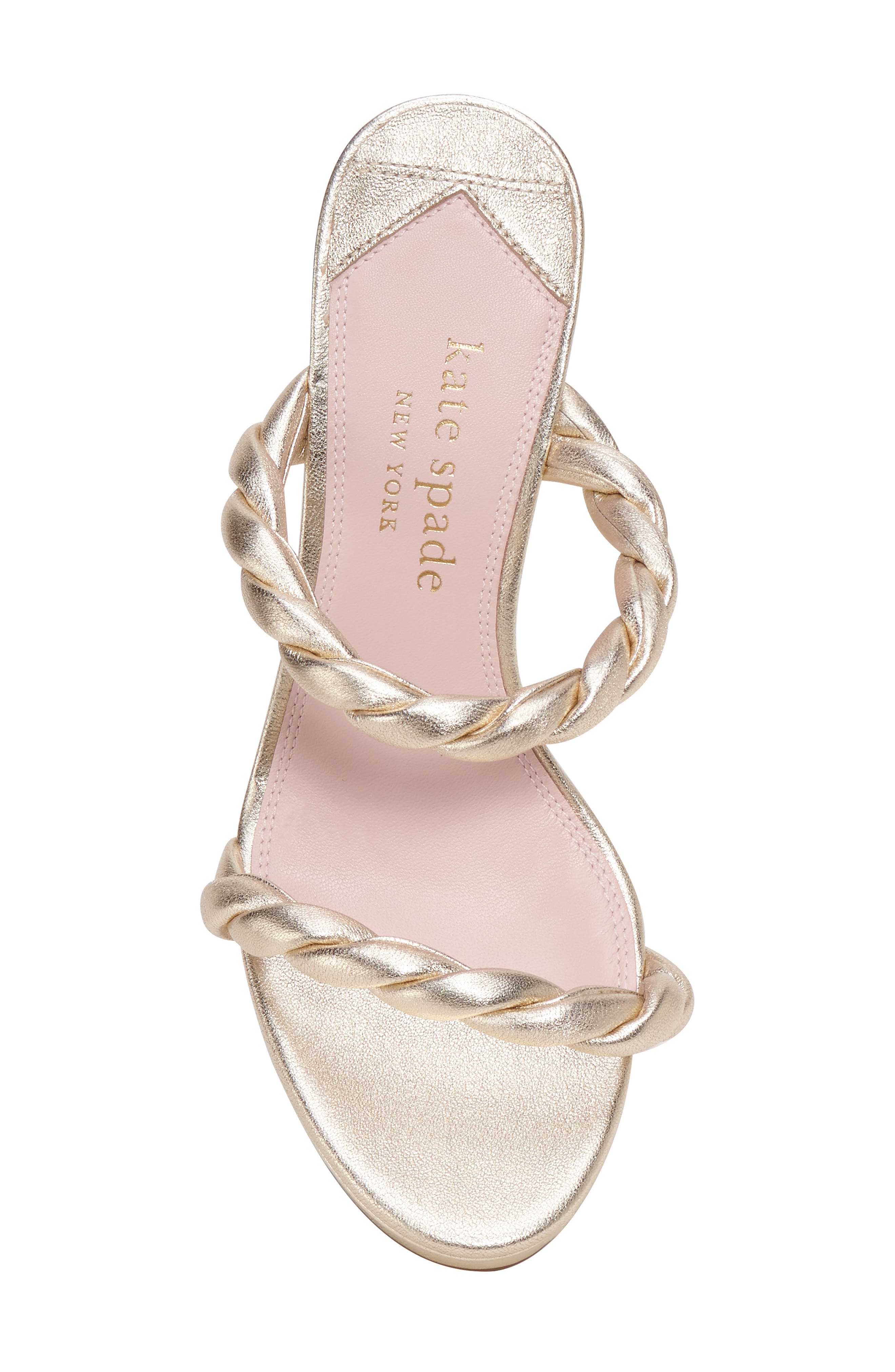 Kate Spade New York nina wedge sandal, Alternate, color, Pale Gold