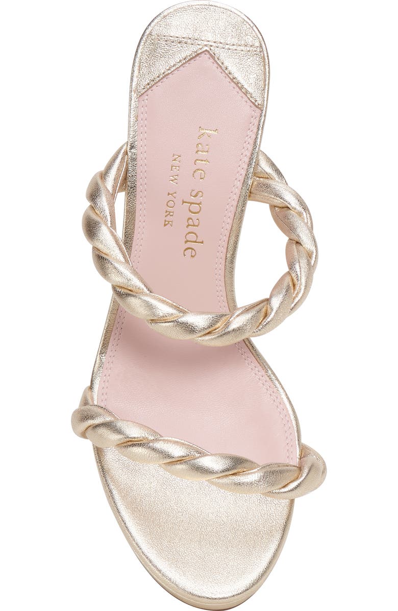 Kate Spade New York nina wedge sandal, Alternate, color, Pale Gold