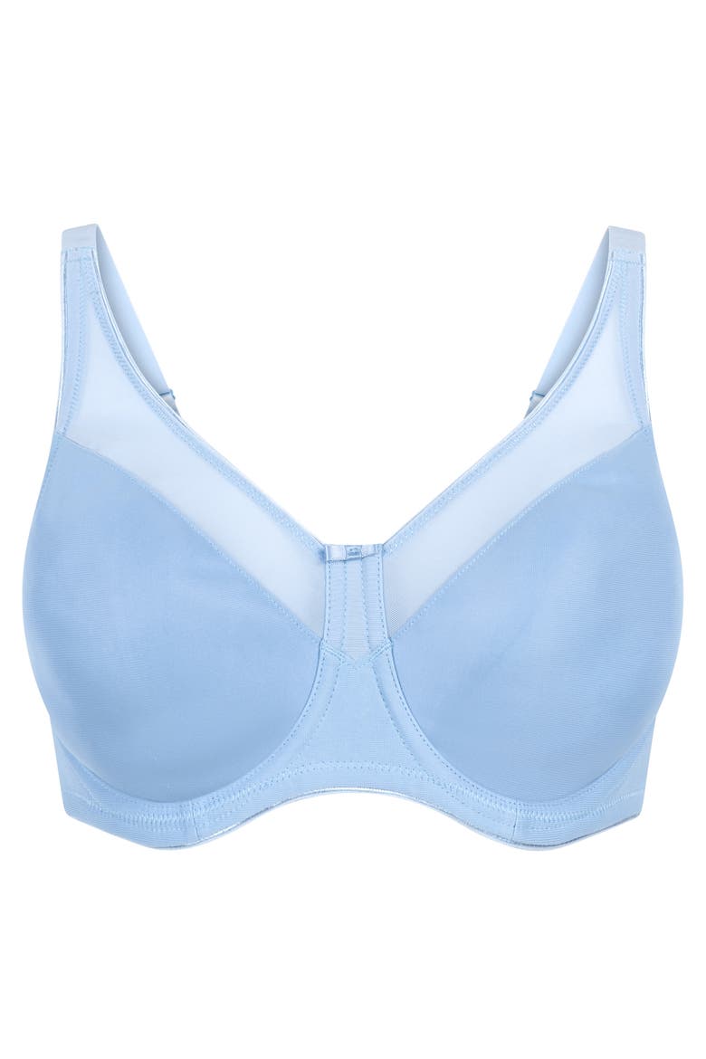 Nina Non-Padded Underwired Minimizer Bra, Alternate, color, Bel Air Blue