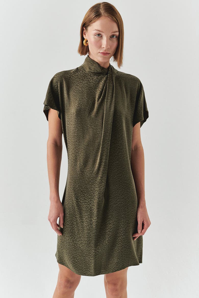 Martha Mini Dress, Alternate, color, KHAKI