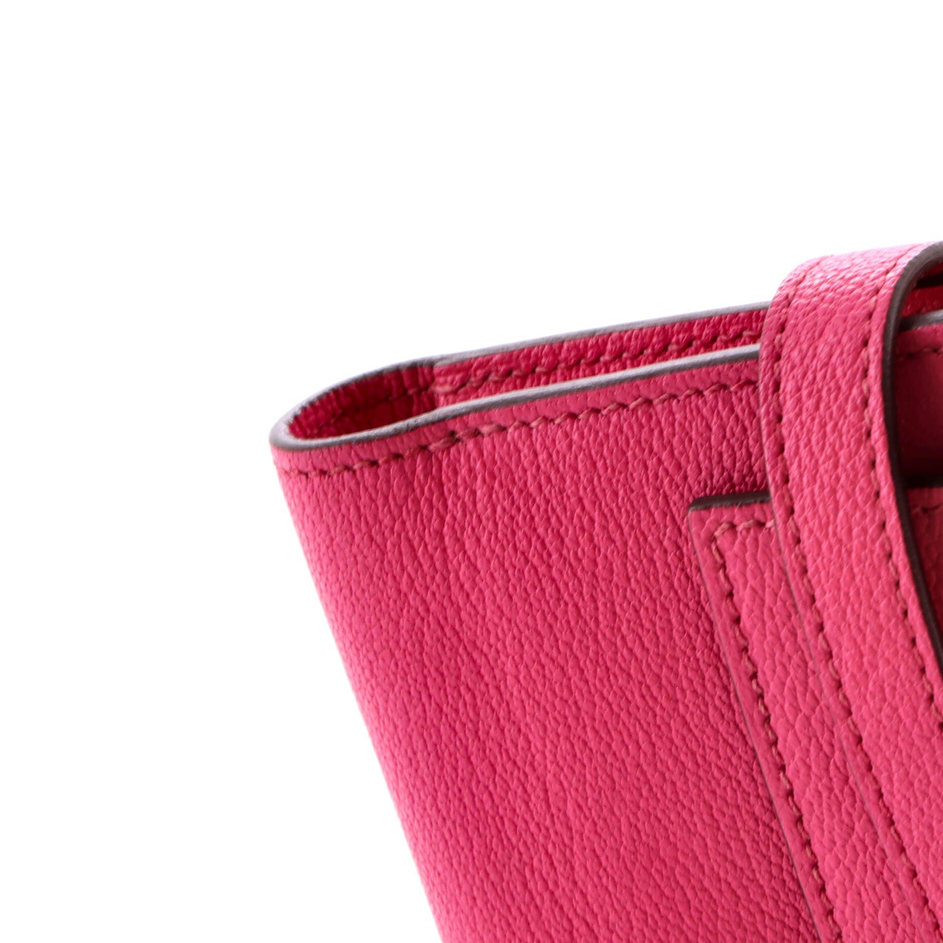 Kelly Trifold Wallet Chevre Mysore Medium, Alternate, color, Pink