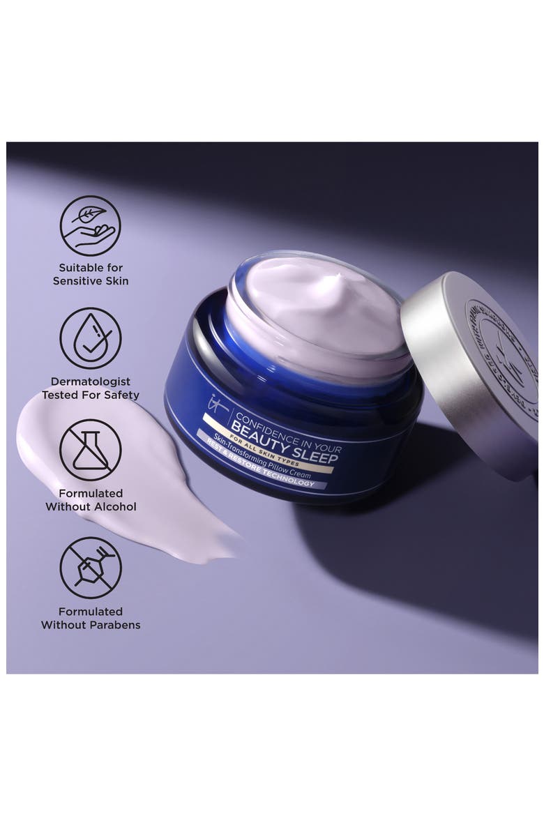 Confidence in Your Beauty Sleep Skin Transforming Pillow Cream, Alternate, color, NO COLOR