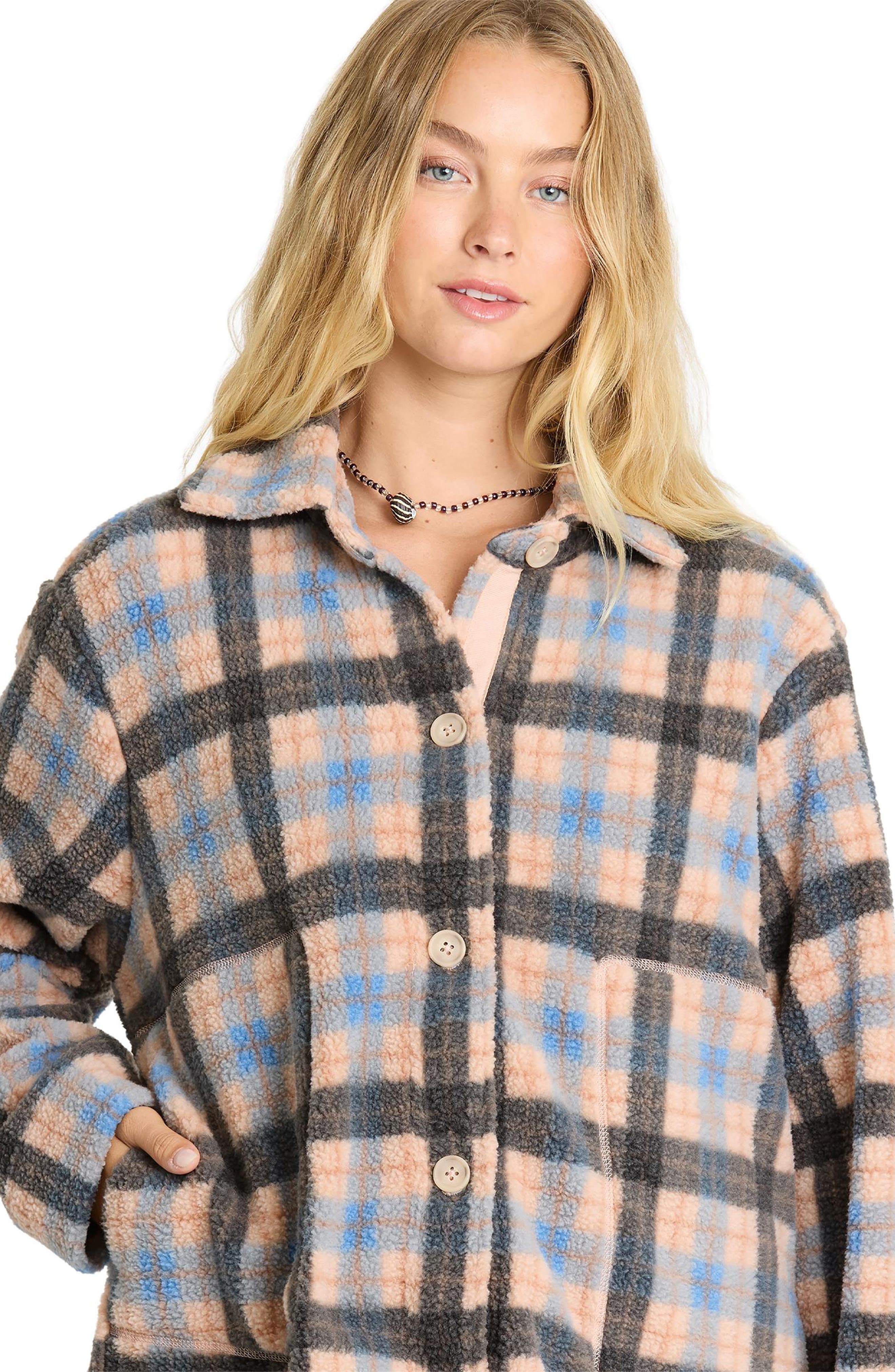 Billabong Breezy Sherpa Shacket (Women) | Nordstrom