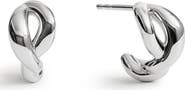 Monica Vinader Ochre Sterling Silver Huggie Hoop Earrings