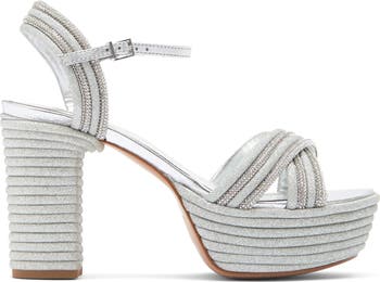 Latifah Glam Rhinestone Platform Sandal