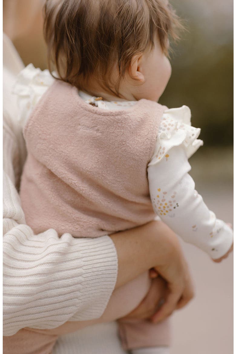 Fleece Overalls, Alternate, color, ROSE PINK