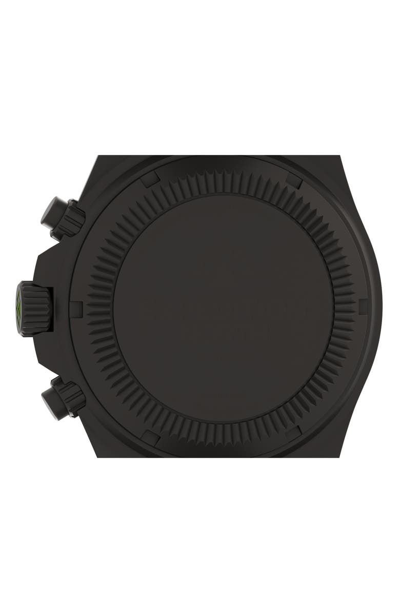 Timex<sup>®</sup> Expedition North<sup>®</sup> Field Chronograph Mixed Media Strap Watch, 43mm, Alternate, color, Black