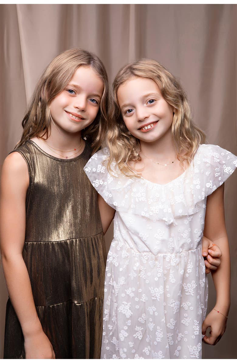 Bony Levy Kids' 14K Gold Heart Station Bracelet, Alternate, color, 