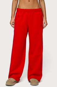 EDIKTED Basic Girl Wide Leg Sweatpants