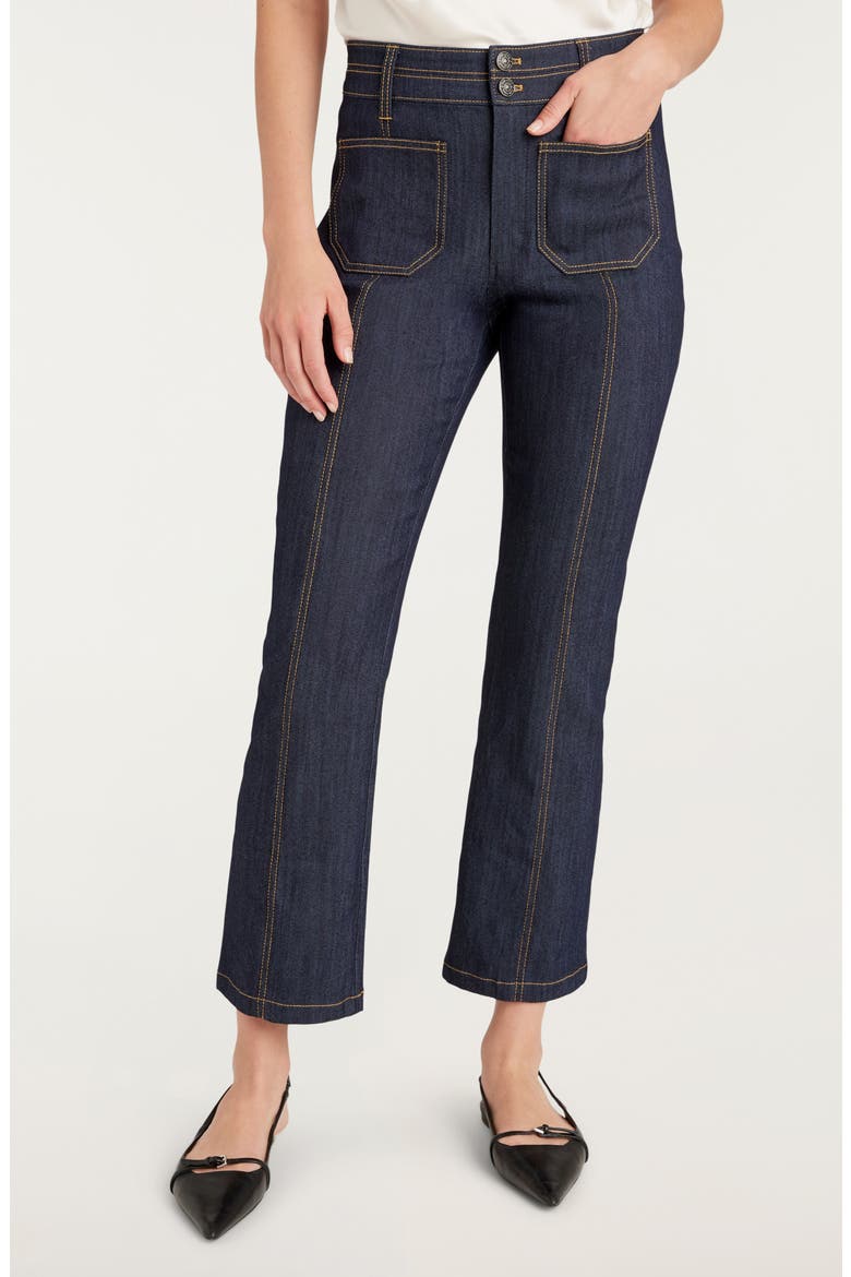 Dorothea Flare Jeans, Main, color, INDIGO