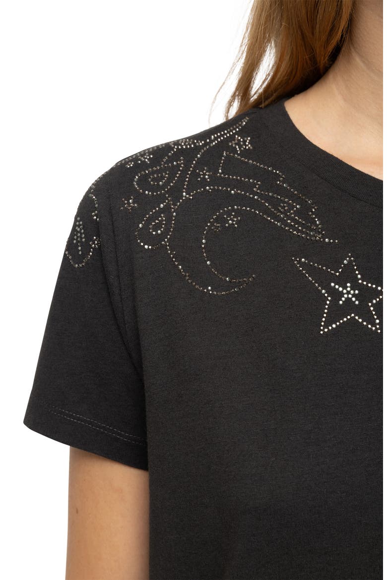 Alys Rhinestone Tee, Alternate, color, CARBONE