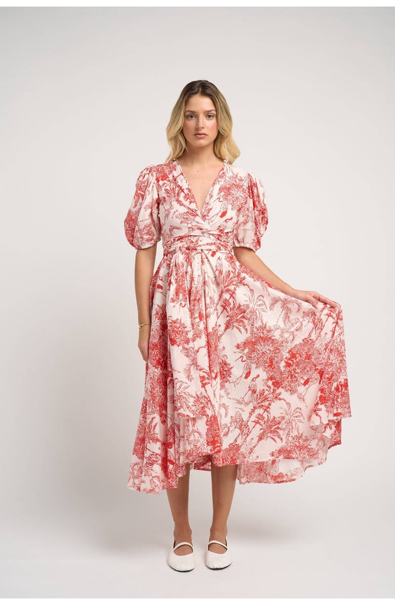 GUADALUPE DESIGN Monica Dress, Alternate, color, Red