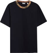 Burberry Ryan Check Trim T-Shirt