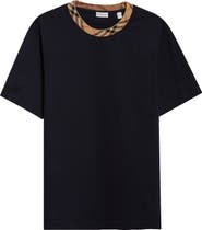 Burberry Ryan Check Trim T-Shirt