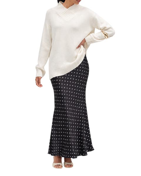 Viscose Polka Dot Skirt