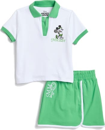 x Disney<sup>®</sup> Kids' Minnie Mouse Polo & Shorts Set